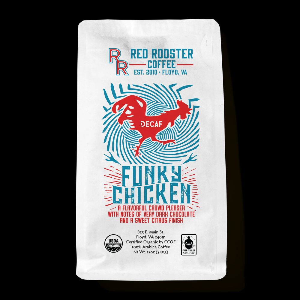 Decaf Funky Chicken bag