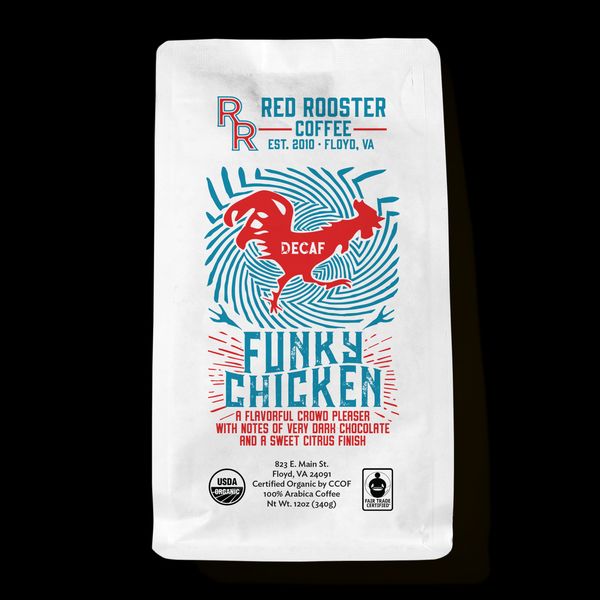 Decaf Funky Chicken bag