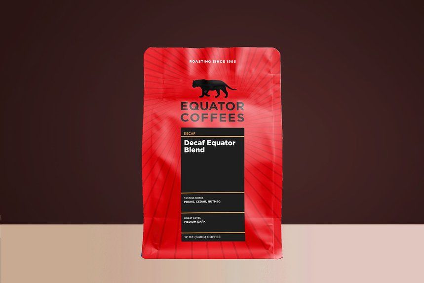 Decaf Equator Blend bag
